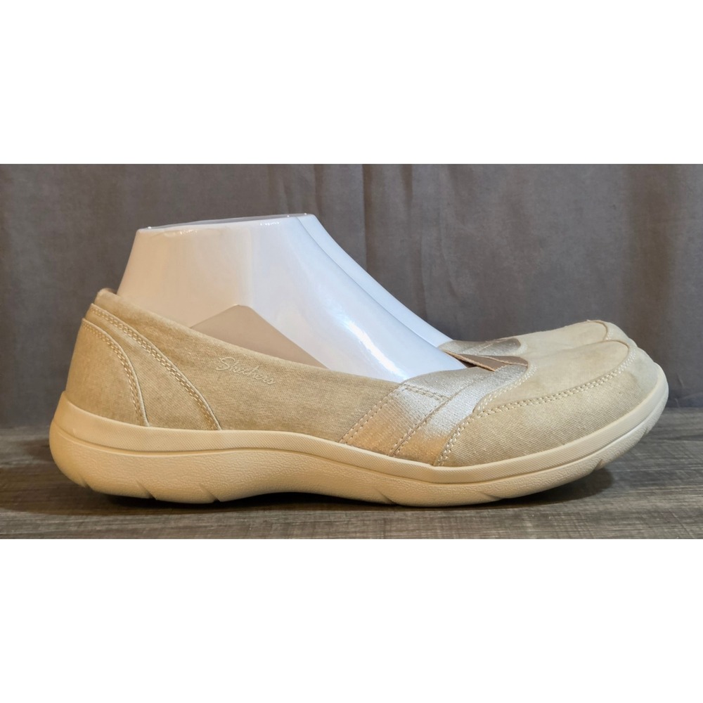 Skechers Air Cooled Memory Foam Slip On Shoes Womens Size 9.5 Natural